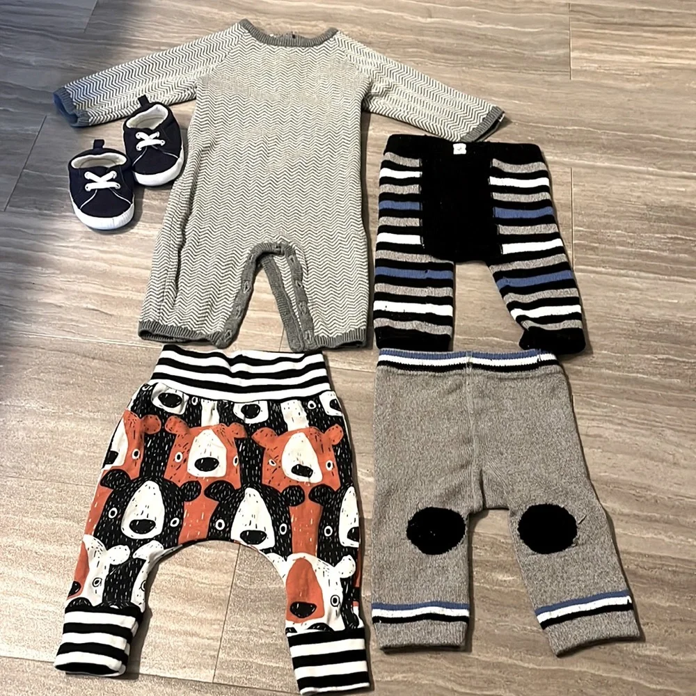 5pc Baby 0-3M Reseller Box Cozy Winter Sweater Lot- Tumble N Dry, Cuddl Duds